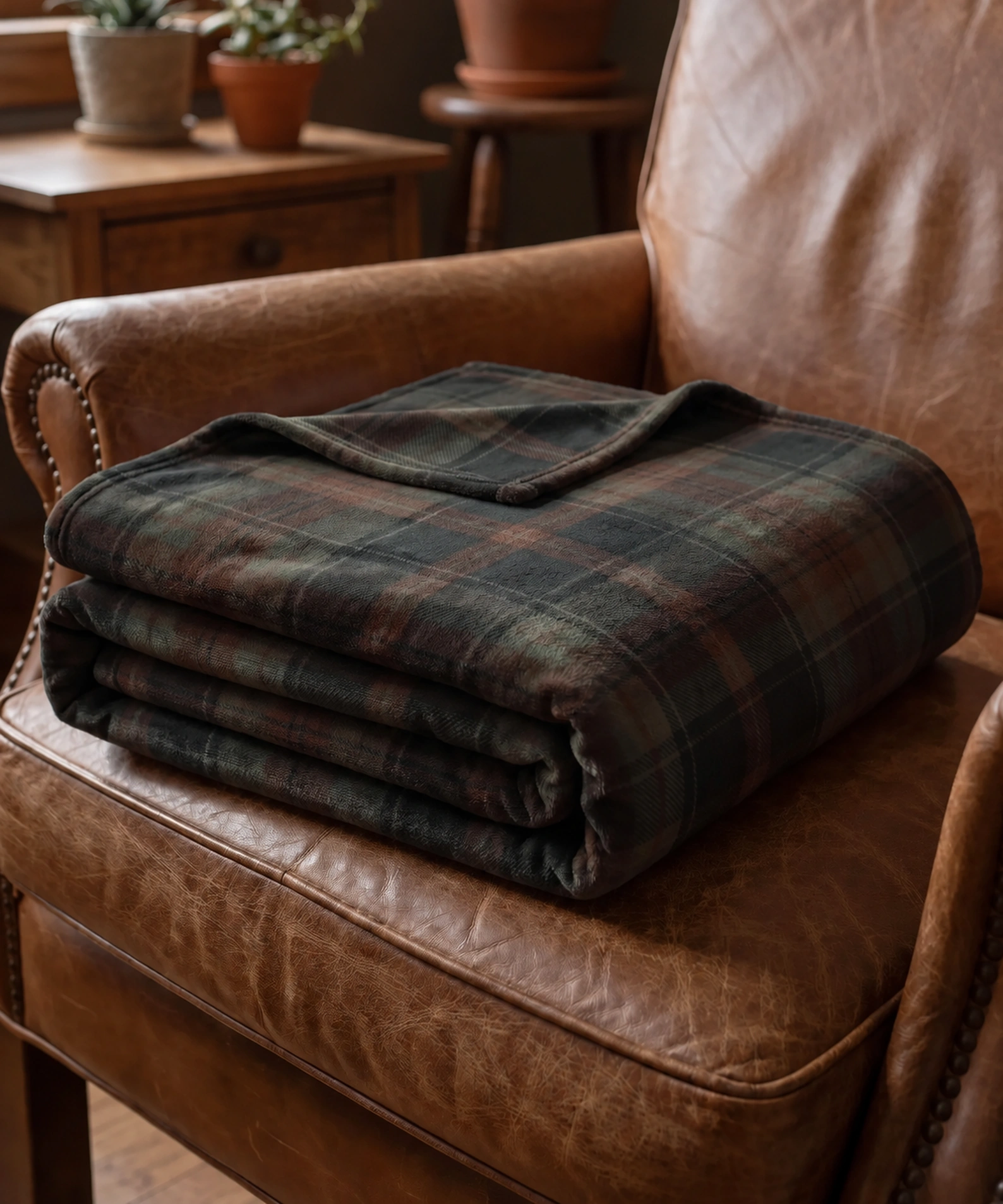 Velveteen Tartan Blanket